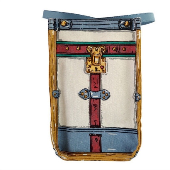 Brighton 2019 "In Love We Trust" 3pc Canvas Tote Bag & 2 Matching Pouch … - Picture 9 of 10